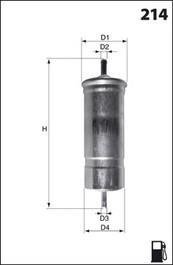 Фильтр топлива (аналогWF8035/KL35) MECAFILTER ele6001