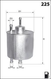 Фильтр топлива (аналогWF8170/KL87) MECAFILTER ele6029