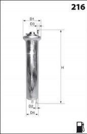 Фільтр палива (аналогWF8337/KL149) BMW E46, E65, E66 MECAFILTER ele6066