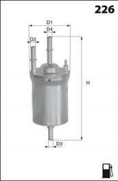 Фильтр топлива (аналогWF8317/KL156/3) MECAFILTER ele6101