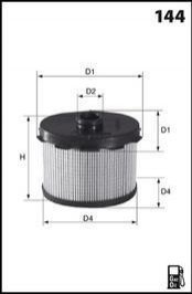 Фильтр топлива (аналогWF8177/KX84D) MECAFILTER elg5236