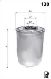 Фильтр топлива (аналогWF8053/KC109) MECAFILTER elg5243