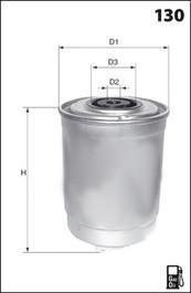 Фільтр палива (аналогWF8053/KC109) MECAFILTER elg5243