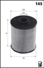 Фильтр топлива (аналогWF8241/KX70D) MECAFILTER elg5259
