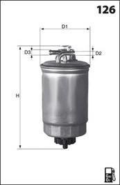 Фильтр топлива (аналогWF8265/KL410) MECAFILTER elg5275