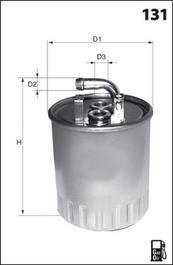 Фильтр топлива (аналогWF8274/KL174) MECAFILTER elg5282