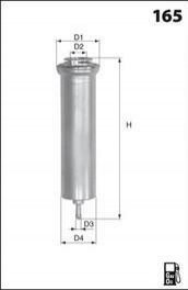 Фильтр топлива (аналогWF8496/KL579D) MECAFILTER elg5301