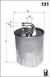 Фільтр палива (аналогWF8272/KL179) MECAFILTER elg5309