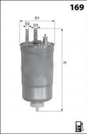 Фильтр топлива (аналогWF8408/KL567) MECAFILTER elg5327