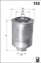 Фильтр топлива (аналогWF8061/) MECAFILTER elg5343