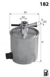 Фильтр топлива (аналогWF8439/KL440/27) MECAFILTER elg5356