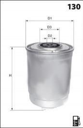 Фильтр топлива (аналогWF8460/KL788) MECAFILTER elg5406