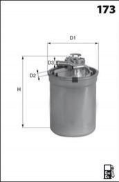 Фильтр топлива (аналогWF8425/KL723D) MECAFILTER elg5415