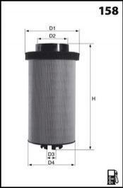 Фильтр топлива (аналог95040E/KX261D) MECAFILTER elg5576