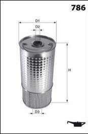 Фільтр олії (аналогWL7004/OX38D) MECAFILTER elh4151