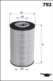 Фільтр оливи (аналогWL7061/OX123/1D) MECAFILTER elh4206