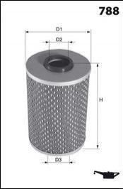 Фільтр оливи (аналогWL7225/OX51) MECAFILTER elh4711