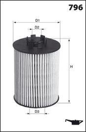 Фільтр оливи MECAFILTER elh4739