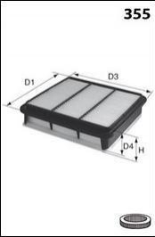 Фильтр воздушный (аналогWA9589/LX2834) MECAFILTER elp9212