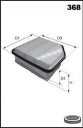 Фільтр повітряний (аналогWA9553/LX3005) MECAFILTER elp9256
