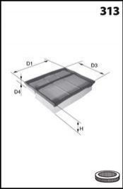 Фільтр повітряний (аналогWA9666/LX3465) MECAFILTER elp9345