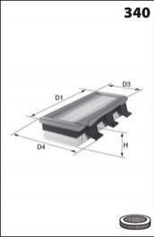 Фільтр повітряний (аналог/LX2796/1) BMW F13, F11, F10, F12, X3, X5, F07, F32, F30, F01, F04, F31 MECAFILTER elp9449