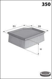 Фільтр повітря MECAFILTER elp9455