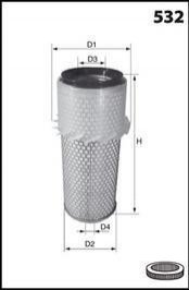 Фільтр повітряний MECAFILTER fa3268
