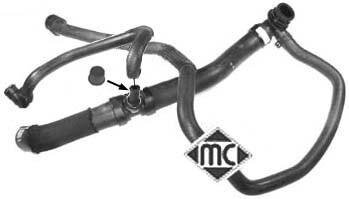 Шланг радиатора C5-I 2.0 HDi Metalcaucho 09224