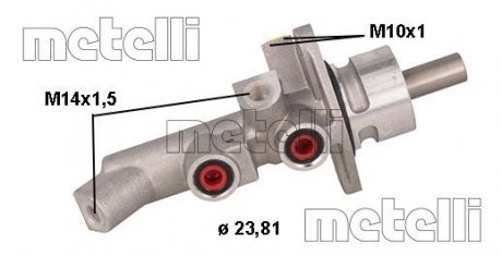 Цилиндр гидравлический тормозной Metelli 05-1119