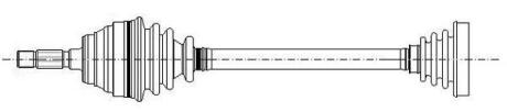 Купити Піввісь (передня) VW Golf 1.9-2.0 TDI 03- /Passat 2.0TDI 05-14 (R) (36x749) Metelli 17-1263 (фото1) підбір по VIN коду, ціна 3288 грн.