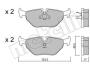 Купити Колодки гальмівні (задні) BMW 3 (E30/E36/E46) 90-98/ 5 (E34) -97 (Teves) Metelli 22-0125-0 (фото2) підбір по VIN коду, ціна 775 грн.
