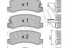 Купити Колодки гальмівні (задні) Toyota Camry 91-01/Avensis 97-03/Celica 93-99/Lexus ES 89-01/RX 98-03 Toyota Camry, Celica, Carina, Lexus ES, Toyota Avensis, Lexus RX Metelli 22-0161-0 (фото1) підбір по VIN коду, ціна 665 грн.