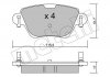 Купить Комплект тормозных колодок (дисковых).) Ford Mondeo, Jaguar X-type, Renault Kangoo Metelli 22-0319-0 (фото2) подбор по VIN коду, цена 755 грн.