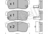 Купити Колодки гальмівні (передні) Chevrolet Cruze 00-08/Subaru Justy 07-/Suzuki Ignis 00-/Nissan Pixo 09- Daihatsu Sirion, Nissan Pathfinder Metelli 22-0415-0 (фото1) підбір по VIN коду, ціна 665 грн.