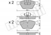 Купить Комплект тормозных колодок из 4 шт. дисков BMW E60, E61 Metelli 22-0557-0 (фото1) подбор по VIN коду, цена 1135 грн.