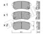 Купити Колодки гальмівні (задні) Hyundai Accent/i30 05-12/Kia Cee'd/Rio/Sportage 04- Metelli 22-0725-0 (фото13) підбір по VIN коду, ціна 781 грн.