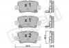 Купити Колодки гальмівні (задні) Honda Civic 1.4-2.2 05- Honda Civic Metelli 22-0729-0 (фото1) підбір по VIN коду, ціна 659 грн.