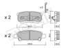 Купити Колодки гальмівні (задні) Mitsubishi Outlander/Lancer 03-/Jeep Compass/Patriot/Dodge Avenger 06- Mitsubishi Lancer, Dodge Avenger, Mitsubishi Outlander, Jeep Compass, Dodge Caliber, Jeep Patriot Metelli 22-0737-0 (фото10) підбір по VIN коду, ціна 730 грн.