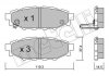 Купити Колодки гальмівні (задні) Subaru Forester/Impreza 08-/Legacy 03-14/Outback 03-/Toyota GT 12- Subaru XV, Impreza, Forester, Outback, Legacy Metelli 22-0764-0 (фото1) підбір по VIN коду, ціна 745 грн.