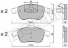 Купити Колодки гальмівні (передні) Renault Megane III/Laguna III/Scenic III 08-/Clio 13- Renault Megane, Scenic, Grand Scenic, Clio Metelli 22-0803-2 (фото1) підбір по VIN коду, ціна 1020 грн.