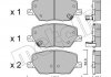 Купити Колодки гальмівні (передні) Fiat 500X 1.4-1.6/1.6-2.0D 14-/ Jeep Renegade1.4-1.6/2.0CRD 14- Jeep Compass Metelli 22-1001-0 (фото1) підбір по VIN коду, ціна 1160 грн.