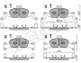 Купить Тормозные колодки (передние) Audi A4 15-/A5 16-/A6 18-/A7 16-/Q5 16- Audi A4 Metelli 22-1126-0 (фото1) подбор по VIN коду, цена 2615 грн.