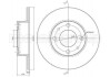 Купить Диск тормозной Fiat Panda, Uno, Lancia Delta, Seat Ibiza Metelli 23-0014 (фото1) подбор по VIN коду, цена 651 грн.