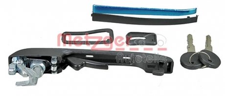 Ручка дверей без замка пластикова Volkswagen Polo, Golf, Jetta, Passat, Scirocco, Caddy METZGER 2310598