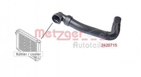 Шланг резиновый Fiat Doblo METZGER 2420715