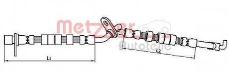 Шланг тормозной METZGER 4110709