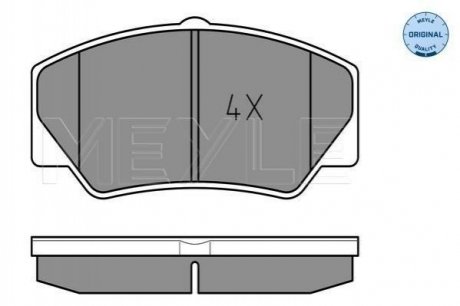 Комплект тормозных колодок из 4 шт. дисков Ford Escort, Orion, Sierra, Fiesta MEYLE 025 211 4117