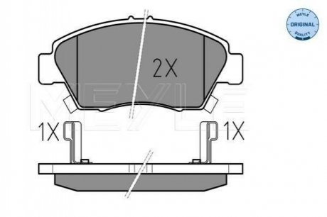 Комплект гальмівних колодок з 4 шт. дисків Honda Civic MEYLE 025 216 9416/W