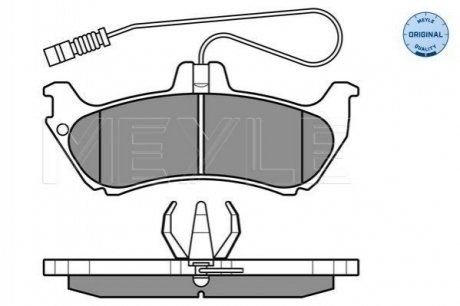 Комплект тормозных колодок из 4 шт. дисков Mercedes M-Class MEYLE 025 231 9017/W